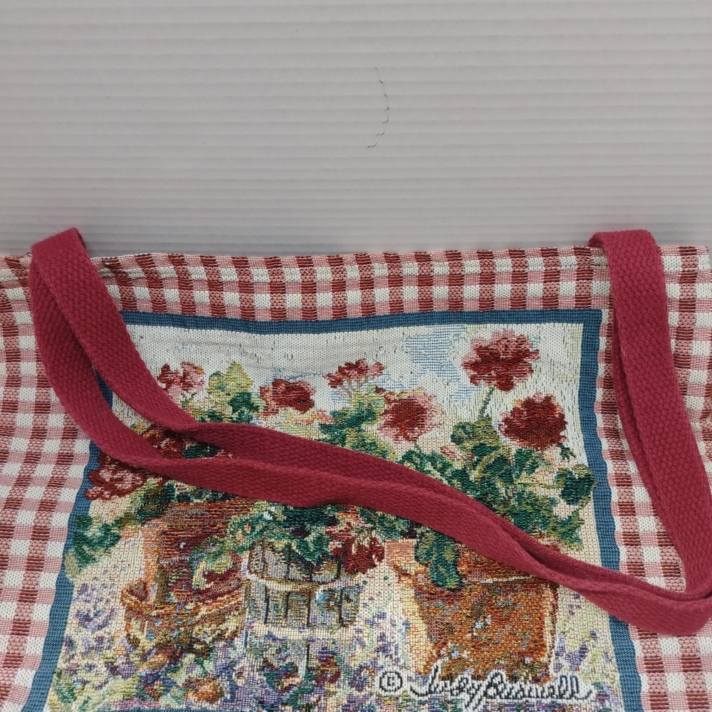 Vintage Judy Buswell Tapestry Tote Bag. 12x16 inches